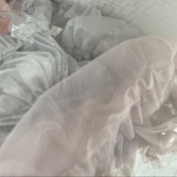 Popatu Girl’s Grey Ruffled Tutu Ballerina Dress, size M - Picture 12 of 12